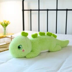 Kawaii Fluffy Stegosaurus Dinosaur Plushies -Kawaii Store kawaiies plushies plush softtoy kawaii fluffy stegosaurus dinosaur plushies soft toy green 60cm 323342