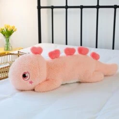 Kawaii Fluffy Stegosaurus Dinosaur Plushies -Kawaii Store kawaiies plushies plush softtoy kawaii fluffy stegosaurus dinosaur plushies soft toy pink 60cm 479654