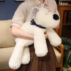 Kawaii Fluffy West Highland Dog Plushie -Kawaii Store kawaiies plushies plush softtoy kawaii fluffy west highland dog plushie soft toy 242420