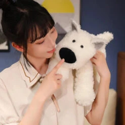 Kawaii Fluffy West Highland Dog Plushie -Kawaii Store kawaiies plushies plush softtoy kawaii fluffy west highland dog plushie soft toy 908111