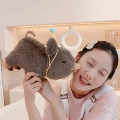 Kawaii Fluffy Wild Boar Plushie -Kawaii Store kawaiies plushies plush softtoy kawaii fluffy wild boar plushie soft toy 541944