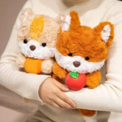 Kawaii Fox & Squirrel Chibi Plushies -Kawaii Store kawaiies plushies plush softtoy kawaii fox squirrel chibi plushies soft toy 671410