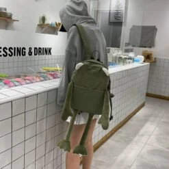 Apparel Kawaii Frog Backpack -Kawaii Store kawaiies plushies plush softtoy kawaii frog backpack new bags 506307