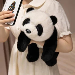 Kawaii Fuzzy Black Brown Panda Plushies -Kawaii Store kawaiies plushies plush softtoy kawaii fuzzy black brown panda plushies soft toy 937353