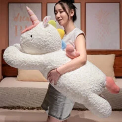 Kawaii Giant Chibi White Unicorn Plushie -Kawaii Store kawaiies plushies plush softtoy kawaii giant chibi white unicorn plushie soft toy 146428