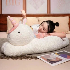 Kawaii Giant Chibi White Unicorn Plushie -Kawaii Store kawaiies plushies plush softtoy kawaii giant chibi white unicorn plushie soft toy 340109