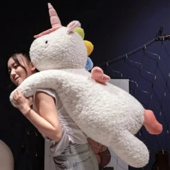 Kawaii Giant Chibi White Unicorn Plushie -Kawaii Store kawaiies plushies plush softtoy kawaii giant chibi white unicorn plushie soft toy 361677