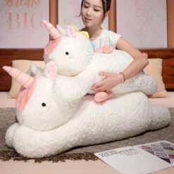 Kawaii Giant Chibi White Unicorn Plushie -Kawaii Store kawaiies plushies plush softtoy kawaii giant chibi white unicorn plushie soft toy 791823