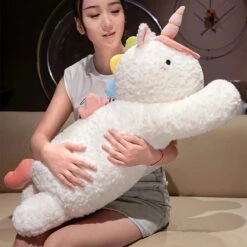 Kawaii Giant Chibi White Unicorn Plushie -Kawaii Store kawaiies plushies plush softtoy kawaii giant chibi white unicorn plushie soft toy 980861