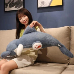 Kawaii Half Dolphin Half Cat Plushie -Kawaii Store kawaiies plushies plush softtoy kawaii half dolphin half cat plushie new soft toy 128610