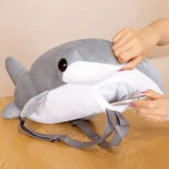 Apparel Kawaii Hammerhead Shark Plush Backpack -Kawaii Store kawaiies plushies plush softtoy kawaii hammerhead shark plush backpack apparel 292866