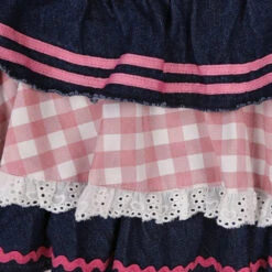 Apparel Kawaii Harajuku Japanese-themed Lolita Mini Denim Checked Women's Skirt -Kawaii Store kawaiies plushies plush softtoy kawaii harajuku japanese themed lolita mini denim checked womens skirt apparel 227281