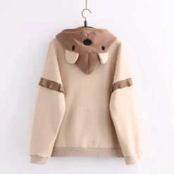 Apparel Kawaii Harajuku Style Bear Two-tone Hoodies -Kawaii Store kawaiies plushies plush softtoy kawaii harajuku style bear two tone hoodies hoodies 361430