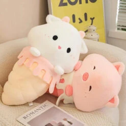 Kawaii Ice Cream Pig Capybara Chick Sheep Plushie -Kawaii Store kawaiies plushies plush softtoy kawaii ice cream pig capybara chick sheep plushie soft toy 107363