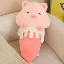 Kawaii Ice Cream Pig Capybara Chick Sheep Plushie -Kawaii Store kawaiies plushies plush softtoy kawaii ice cream pig capybara chick sheep plushie soft toy pig 14in 35cm 142388