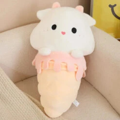 Kawaii Ice Cream Pig Capybara Chick Sheep Plushie -Kawaii Store kawaiies plushies plush softtoy kawaii ice cream pig capybara chick sheep plushie soft toy sheep 14in 35cm 517475