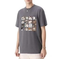 Apparel Kawaii Illustrated Cats Meme V3 Unisex Tee Top -Kawaii Store kawaiies plushies plush softtoy kawaii illustrated cats meme v3 unisex tee top new apparel 869881