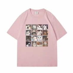Apparel Kawaii Illustrated Cats Meme V3 Unisex Tee Top -Kawaii Store kawaiies plushies plush softtoy kawaii illustrated cats meme v3 unisex tee top new apparel pink s 934218