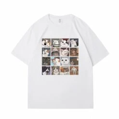 Apparel Kawaii Illustrated Cats Meme V3 Unisex Tee Top -Kawaii Store kawaiies plushies plush softtoy kawaii illustrated cats meme v3 unisex tee top new apparel white s 828616