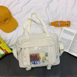 Apparel Kawaii Japanese Girl School Book Bag 30 Apparel Kawaii Japanese Girl School Book Bag -Kawaii Store kawaiies plushies plush softtoy kawaii japanese girl school book bag apparel cream bag pins with penguin keychain 285376