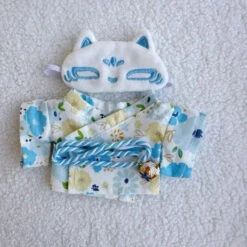 Accessories Kawaii Labubu Kitsune Fox Japanese Kimono Outfit -Kawaii Store kawaiies plushies plush softtoy kawaii labubu kitsune fox japanese kimono outfit accessories blue 418600