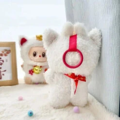 Accessories Kawaii Labubu White Lucky Cat Outfit -Kawaii Store kawaiies plushies plush softtoy kawaii labubu white lucky cat outfit accessories 838653