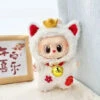 Accessories Kawaii Labubu White Lucky Cat Outfit