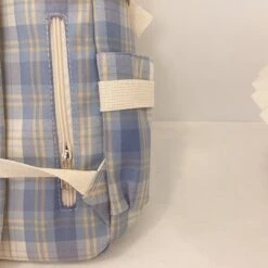 Apparel Kawaii Large Checked Multi-Pocket Backpack -Kawaii Store kawaiies plushies plush softtoy kawaii large checked multi pocket backpack with keychain new bags 526158