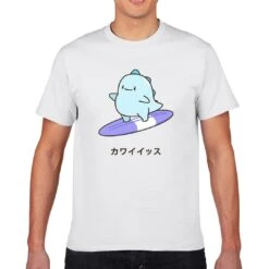 Apparel Kawaii Large Tato Surfing Tee -Kawaii Store kawaiies plushies plush softtoy kawaii large tato surfing tee apparel xs purple 939532