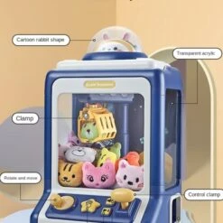 Kawaii Mini Bunny Claw Machine Toy -Kawaii Store kawaiies plushies plush softtoy kawaii mini bunny chick claw machine toy toys 350047
