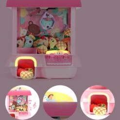 Kawaii Mini Pink Green Light Up Claw Machine Toy -Kawaii Store kawaiies plushies plush softtoy kawaii mini pink green light up claw machine toy toys 307756