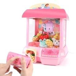 Kawaii Mini Pink Green Light Up Claw Machine Toy -Kawaii Store kawaiies plushies plush softtoy kawaii mini pink green light up claw machine toy toys 632107