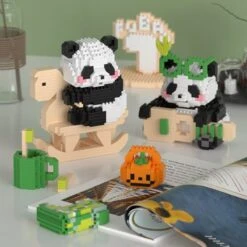 Kawaii Panda 3-in-1 Nano Building Block Collection 2 -Kawaii Store kawaiies plushies plush softtoy kawaii panda 3 in 1 nano building block collection 2 new build it 259446