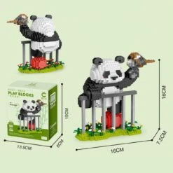 Kawaii Panda 3-in-1 Nano Building Block Collection 2 -Kawaii Store kawaiies plushies plush softtoy kawaii panda 3 in 1 nano building block collection 2 new build it 482313