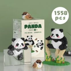 Kawaii Panda 3-in-1 Nano Building Block Collection 2 -Kawaii Store kawaiies plushies plush softtoy kawaii panda 3 in 1 nano building block collection 2 new build it set 2 with box 133123