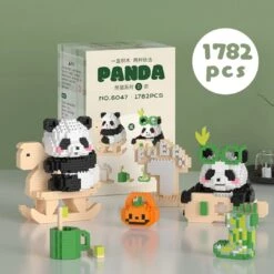 Kawaii Panda 3-in-1 Nano Building Block Collection 2 -Kawaii Store kawaiies plushies plush softtoy kawaii panda 3 in 1 nano building block collection 2 new build it set 3 with box 476515