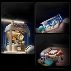 Kawaii Panda White Pink Space-Themed Advanced Mini Claw Machine -Kawaii Store kawaiies plushies plush softtoy kawaii panda white pink space themed advanced mini claw machine toys 399094