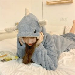 Apparel Kawaii Pastel Dragon Plush Hoodie Blanket -Kawaii Store kawaiies plushies plush softtoy kawaii pastel dragon plush hoodie blanket new apparel 598984