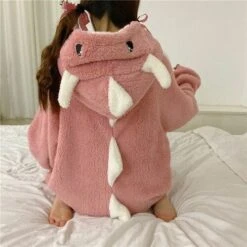 Apparel Kawaii Pastel Dragon Plush Hoodie Blanket -Kawaii Store kawaiies plushies plush softtoy kawaii pastel dragon plush hoodie blanket new apparel pink 622128