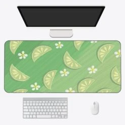 Accessories Kawaii Pastel Flowers Long Mouse Pad Collection -Kawaii Store kawaiies plushies plush softtoy kawaii pastel flowers long mouse pad collection mouse pads green lime 90 x 40cm 919120