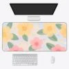 Accessories Kawaii Pastel Flowers Long Mouse Pad Collection -Kawaii Store kawaiies plushies plush softtoy kawaii pastel flowers long mouse pad collection mouse pads yellow pink 90 x 40cm 713216