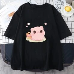 Apparel Kawaii Piggy Unisex Tee -Kawaii Store kawaiies plushies plush softtoy kawaii piggy unisex tee apparel black xs 678721