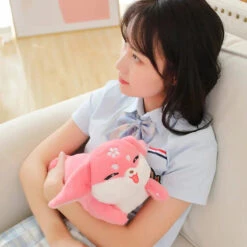 Kawaii Pink Fox Sakura Plushie -Kawaii Store kawaiies plushies plush softtoy kawaii pink fox sakura plushie soft toy 536069