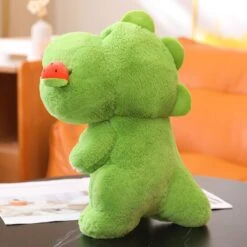 Kawaii Pink Green Fluffy Dinosaur Plushies -Kawaii Store kawaiies plushies plush softtoy kawaii pink green fluffy dinosaur plushies new soft toy 116228