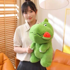 Kawaii Pink Green Fluffy Dinosaur Plushies -Kawaii Store kawaiies plushies plush softtoy kawaii pink green fluffy dinosaur plushies new soft toy 124684