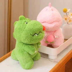 Kawaii Pink Green Fluffy Dinosaur Plushies -Kawaii Store kawaiies plushies plush softtoy kawaii pink green fluffy dinosaur plushies new soft toy 695965