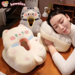 Kawaii Power Nap Head Rest Cushion -Kawaii Store kawaiies plushies plush softtoy kawaii power nap head rest cushion new pillows 928128