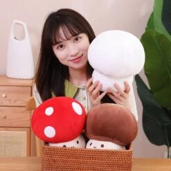Kawaii Red Brown White Mushroom Plushie Family -Kawaii Store kawaiies plushies plush softtoy kawaii red brown white mushroom plushie family new soft toy 220554