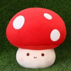 Kawaii Red Brown White Mushroom Plushie Family -Kawaii Store kawaiies plushies plush softtoy kawaii red brown white mushroom plushie family new soft toy red 9in 25cm 317423