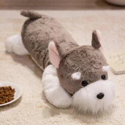 Kawaii Schnauzer Dog Plushies -Kawaii Store kawaiies plushies plush softtoy kawaii schnauzer dog plushies soft toy brown 45cm 107968